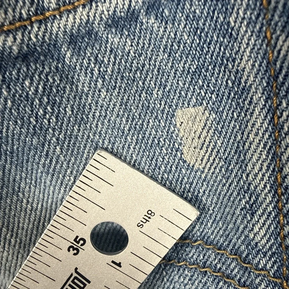Levis 505 Jeans Mens 38x30 Regular‎ Straight VTG y2k Paint Distress